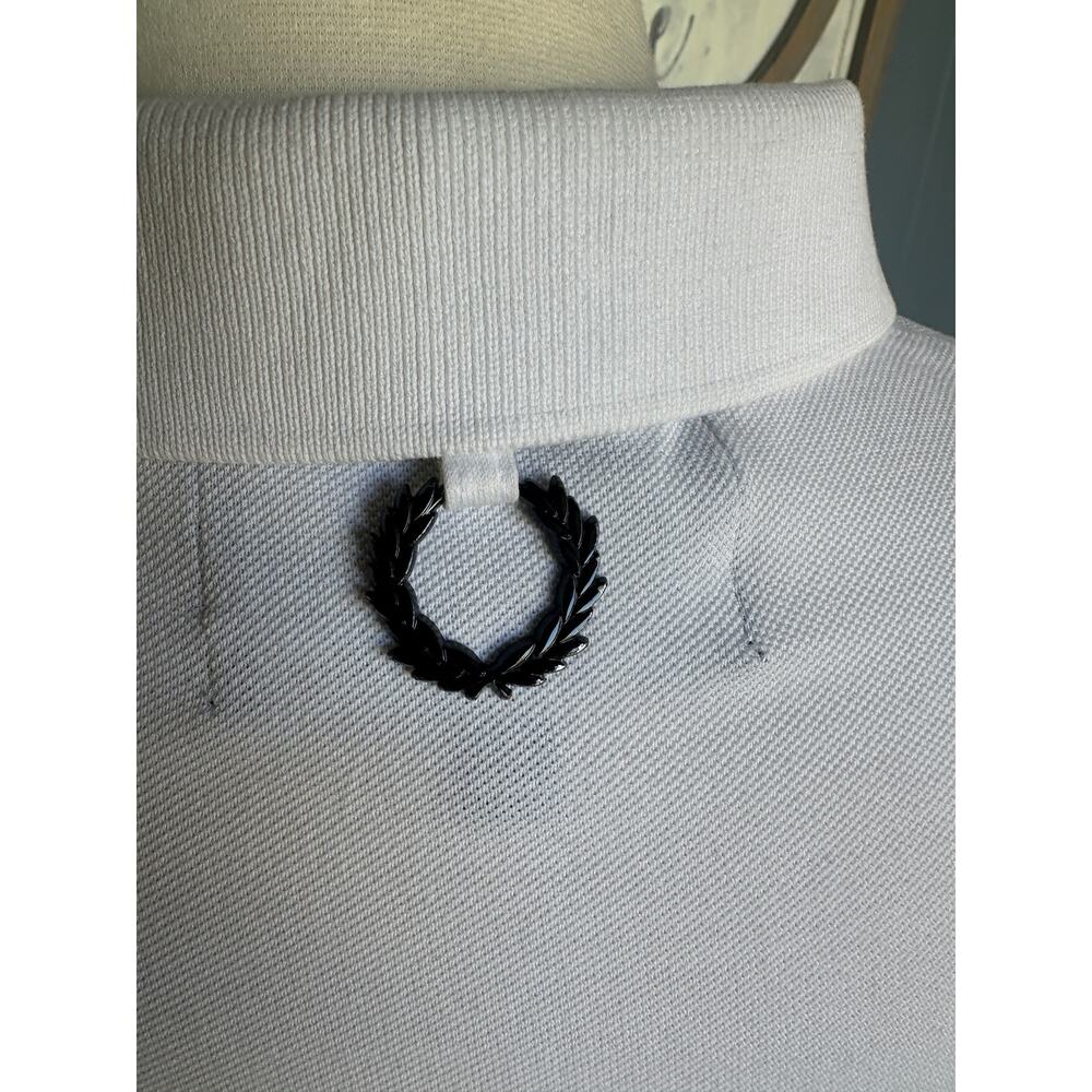 RAF SIMONS Women’s White Polo Shirt Size Medium - Picture 3 of 8